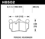 Load image into Gallery viewer, Hawk 2007-2014 Audi Q7 Premium HPS 5.0 Rear Brake Pads
