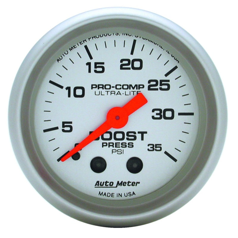 Autometer Ultra-Lite 52mm 35 PSI Mechanical  Boost Gauge