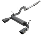 Load image into Gallery viewer, aFe Rebel Series 409 Stainless Steel Cat-Back Exhaust 18-21 Jeep Wrangler JL 2.0L (t) - Black Tip
