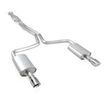 Load image into Gallery viewer, Stainless Works 2010-18 Ford Taurus SHO V6 2-1/2in Catback Chambered Mufflers X-Pipe
