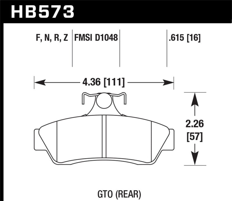 Hawk Performance Ceramic Street Brake Pads