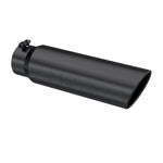 Load image into Gallery viewer, MBRP Universal 5in OD Angled Rolled End 4in Inlet 18in Lgth Black Finish Exhaust Tip
