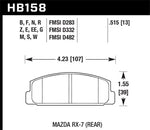 Load image into Gallery viewer, Hawk 2003-2005 Mazda 6 HPS 5.0 Rear Brake Pads
