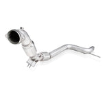 Load image into Gallery viewer, Stainless Works 2015-16 Mustang Downpipe 3in High-Flow Cats Factory Connection
