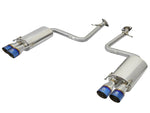 Load image into Gallery viewer, aFe Takeda 16-17 Lexus RC 200T 2.0L (t) 2in. SS Axle-Back Exhaust System w/Polished Blue Tips
