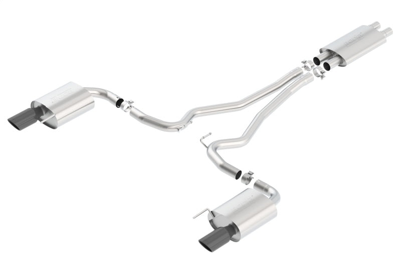 Borla Touring Cat-Back 15 Ford Mustang GT 5.0L V8 MT/AT 2.5in pipe Black 4in tip