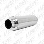 Load image into Gallery viewer, MBRP Universal Quiet Tone Muffler 5in Inlet /Outlet 8in Dia Body 31in Overall
