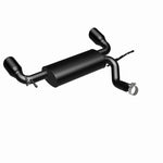 Load image into Gallery viewer, MagnaFlow 07-17 Jeep Wrangler JK 3.8/3.6L Dual Split Rear Exit Black Axle-Back Exhaust
