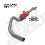 Load image into Gallery viewer, Diamond Eye KIT 4in CB MFLR RPLCMENT PIPE SGL AL: 03-07 FORD 6.0L F250/F350 (Extended Cab Only)
