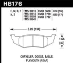 Load image into Gallery viewer, Hawk SRT4 HP+ Street Rear Brake Pads
