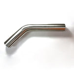 Load image into Gallery viewer, Stainless Bros 2.50in Diameter 1.5D / 3.75in CLR 45 Degree Bend 5in leg/8in leg Mandrel Bend
