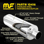 Load image into Gallery viewer, MagnaFlow Muffler Mag SS 14X4X4 2.5X2.5
