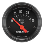 Load image into Gallery viewer, Autometer Z-Series 52mm 0-100PSI Oil Pressure Gauge
