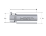 Load image into Gallery viewer, MBRP Universal Tip 5 O.D. Dual Wall Straight 4 inlet 12 length
