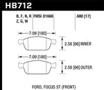 Load image into Gallery viewer, Hawk 13 Ford Focus DTC-60 Front Race Brake Pads
