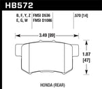 Load image into Gallery viewer, Hawk 07-08 Acura TL Type S Performance Ceramic Street Rear Brake Pads
