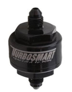 Load image into Gallery viewer, Turbosmart Billet Turbo Oil Feed Filter w/44 Micron Pleated Disc -4AN Male Inlet - Black
