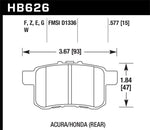 Load image into Gallery viewer, Hawk 08-10 Honda Accord 2.4L/3.0L/3.5L / 09-10 Acura TST 2.4L HPS Street Rear Brake Pads
