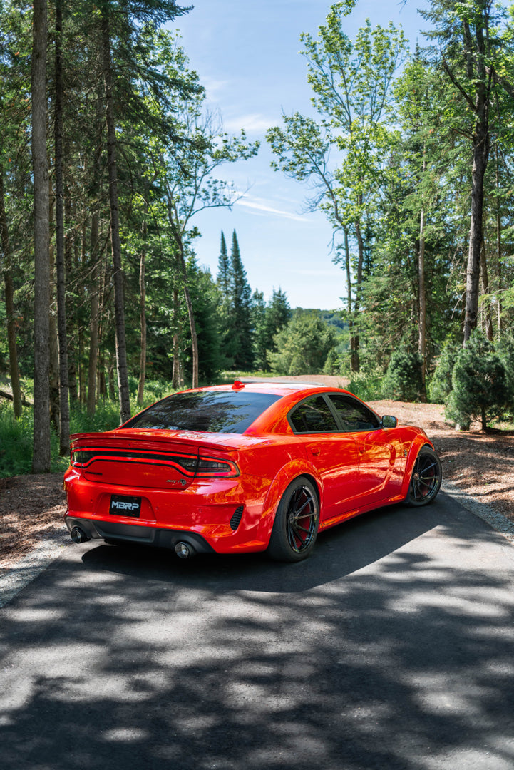 MBRP 17-21 Charger 5.7L/6.2L/6.4L 3in Race Profile Cat-Back w/Dual Carbon Fiber Tips T304 SS Exhaust