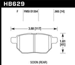 Load image into Gallery viewer, Hawk 08-11 Scion xB / 09-10 Toyota Corolla / 09-10 Matrix / 10 Prius  HPS Street Rear Brake Pads
