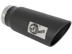 Load image into Gallery viewer, aFe Power MACH Force-Xp 5in In x 6in Out x 15in L Bolt-On 409 SS Exhaust Tip - Black
