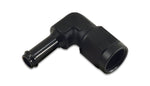 Load image into Gallery viewer, Vibrant -8AN to 3/8in Hose Barb 90 Degree Adapter - Anodized Black
