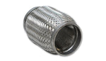 Load image into Gallery viewer, Vibrant SS Flex Coupling with Inner Braid Liner 2in inlet/outlet x 8in flex length
