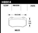 Load image into Gallery viewer, Hawk 2018 Subaru WRX STI HPS 5.0 Rear Brake Pads
