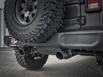 Load image into Gallery viewer, aFe Rebel Series 409 Stainless Steel Cat-Back Exhaust 18-21 Jeep Wrangler JL 2.0L (t) - Black Tip
