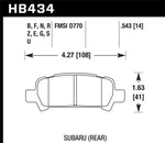 Load image into Gallery viewer, Hawk 02-03 WRX / 05-08 LGT D770 HP+ Street Rear Brake Pads
