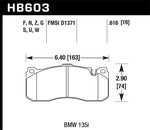 Load image into Gallery viewer, Hawk BMW 135i HPS Street Front Brake Pads
