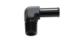 Load image into Gallery viewer, Vibrant 1/8 NPT to 1/4in Barb Straight Fitting 90 Deg Adapter - Aluminum
