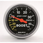 Load image into Gallery viewer, Autometer Sport-Comp 52mm 45 PSI Mechanical Boost Gauge
