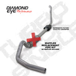 Load image into Gallery viewer, Diamond Eye KIT 4in MFLR RPLCMENT PIPE TB SGL ALUM 94-97 5 7 3L F250/F350 PWRSTROKE NFS W CARB STDS
