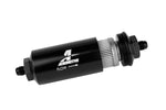 Load image into Gallery viewer, Aeromotive In-Line Filter - (AN-6 Male) 40 Micron Stainless Mesh Element Bright Dip Black Finish
