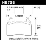 Load image into Gallery viewer, Hawk 2014 Chevrolet Corvette HPS 5.0 Front Brake Pads
