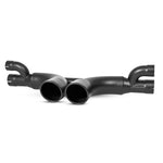 Load image into Gallery viewer, MBRP 14-19 Porsche GT3/GT3RS 3in Center Muffler Bypass 4in Tips - Black Coated
