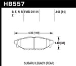 Load image into Gallery viewer, Hawk 08 WRX Rear Performance Ceramic Street Brake Pads
