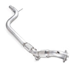 Load image into Gallery viewer, Stainless Works 2015-16 Mustang Downpipe 3in High-Flow Cats Factory Connection
