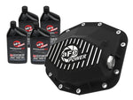 Load image into Gallery viewer, aFe POWER 21-22 Ram1500 TRX Hemi V8 6.2L PRO Series Rear Diff Cover Black w/Machined Fins &amp; Gear Oil
