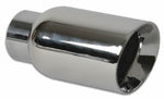 Load image into Gallery viewer, Vibrant 4in OD Round SS Exhaust Tip (Double Wall Angle Cut Beveled Outlet) 3in. ID Inlet
