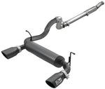 Load image into Gallery viewer, aFe Rebel Series 409 Stainless Steel Cat-Back Exhaust 18-21 Jeep Wrangler JL 2.0L (t) - Black Tip
