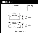 Load image into Gallery viewer, Hawk 68-73 Ford Mustang / 68-71 Torino / 68-71 Montego / 68-73 Cougar HPS Street Front Brake Pads
