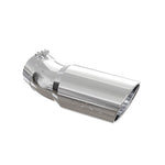 Load image into Gallery viewer, MBRP Universal Tip 6in OD 5in Inlet 15.5in Length 30 Deg Bend Angled Rolled End T304
