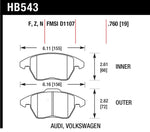 Load image into Gallery viewer, Hawk Audi A3 Quattro / VW EOS / Golf / Jetta / Passat / Rabbit Performance Ceramic Front Brake Pads
