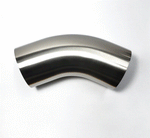 Load image into Gallery viewer, Stainless Bros 2.50in Diameter 1.5D / 3.75in CLR 45 Degree Bend Leg Mandrel Bend
