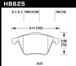 Load image into Gallery viewer, Hawk 2001-2010 Audi S3 European HPS 5.0 Front Brake Pads
