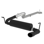 Load image into Gallery viewer, MBRP 12 Jeep Wrangler/ Rubicon 3.6L Cat Back Single Rear Exit Black Exhaust
