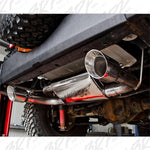 Load image into Gallery viewer, MBRP 07-14 Jeep Wrangler/Rubicon 3.6L/3.8L V6 Axle-Back Dual Rear Exit T409 Performance Exhuast Sys
