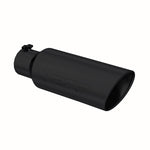 Load image into Gallery viewer, MBRP Universal Tip 6in OD Rolled End 4in Inlet 18in L Black Coated Exhaust Tip
